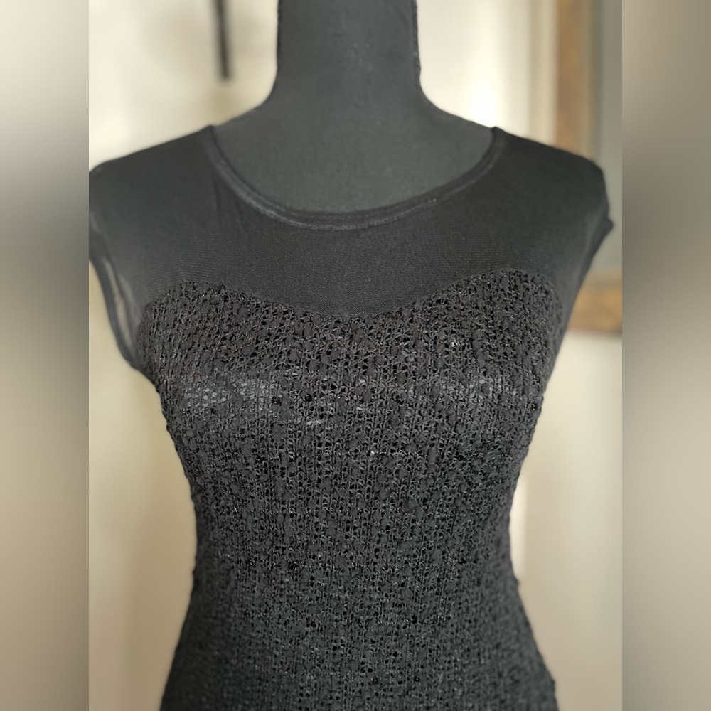 Black sequence dress